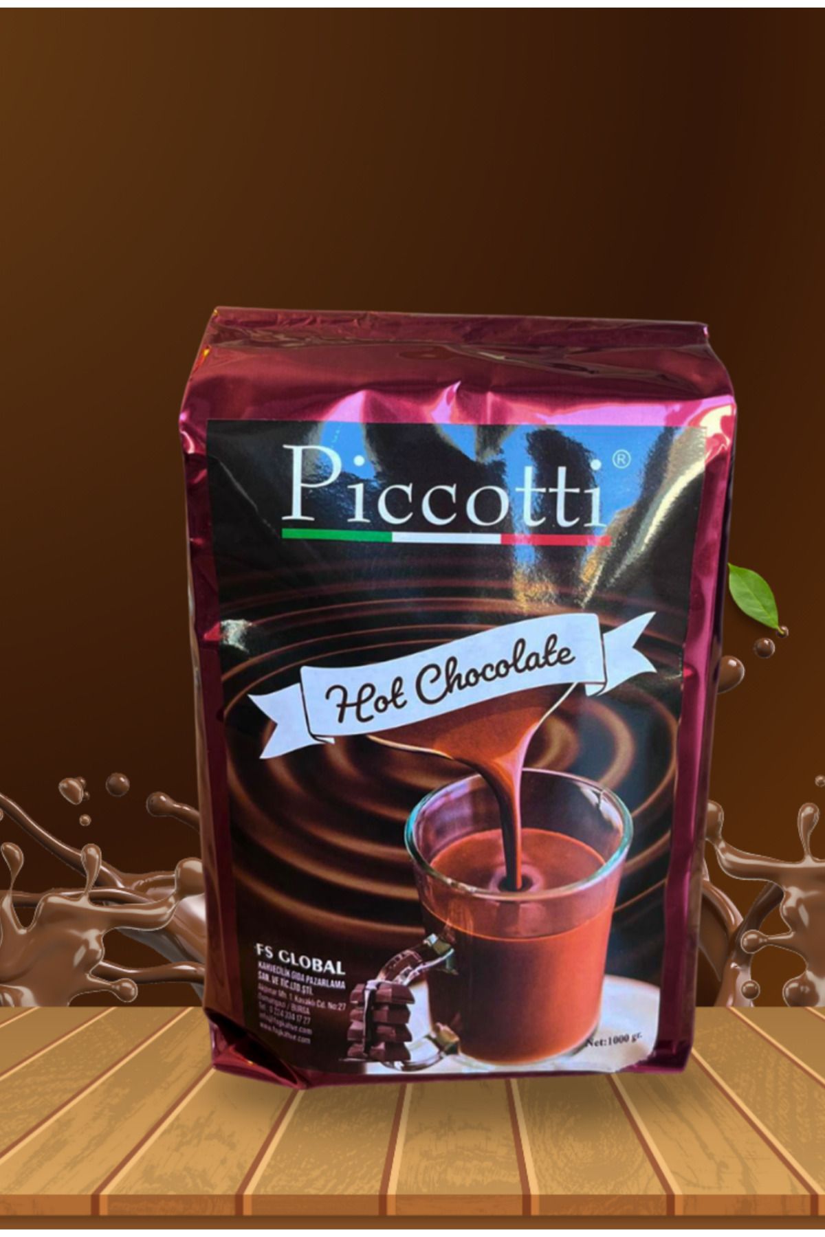 Piccotti Sıcak Çikolata Klasik Paket 1000Gr