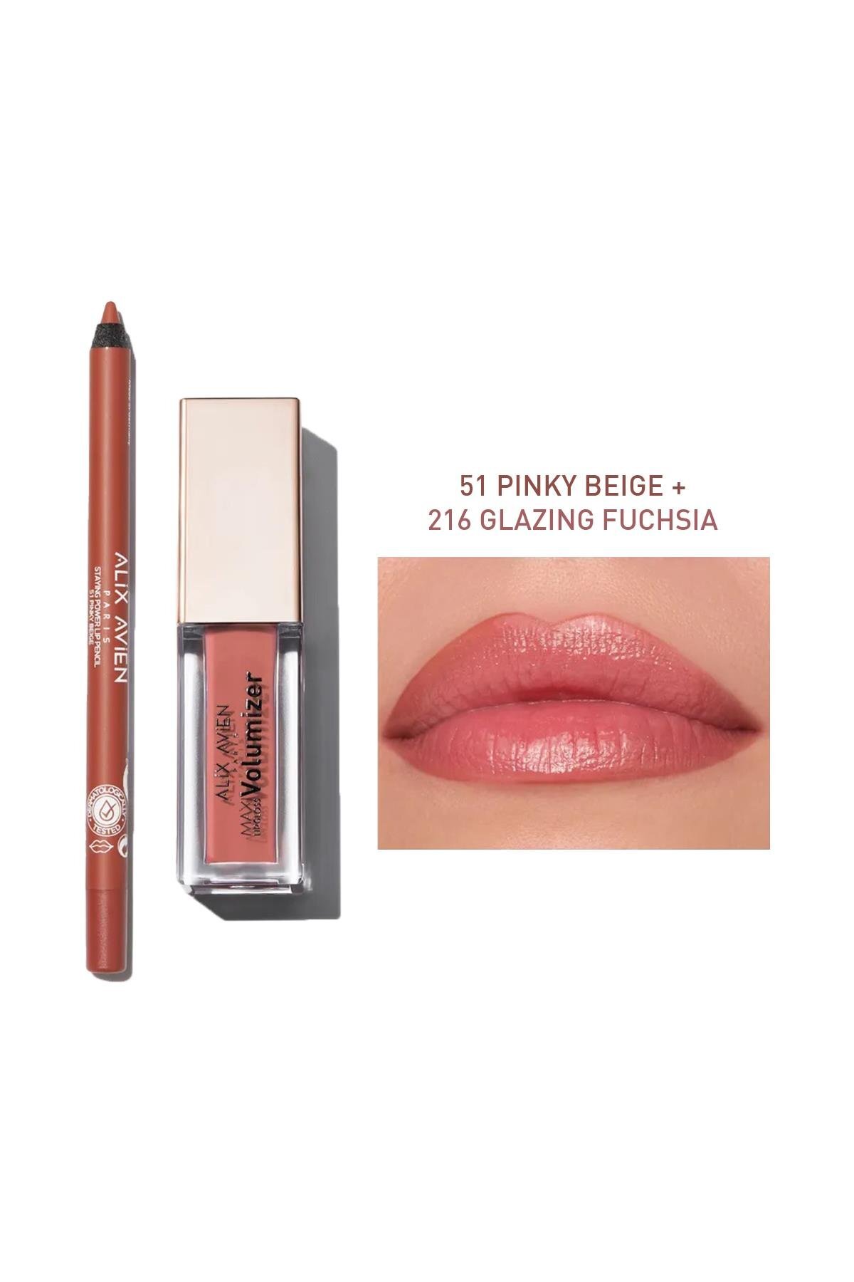 Maxivolumizer Lipgloss 216 - Glazing Fuchsia - Kalıcı ve Nemlendirici Ruj - Dolgunlaştırıcı Etki — بنفش MAXIVOLUMIZER — تصویر 7 از 9