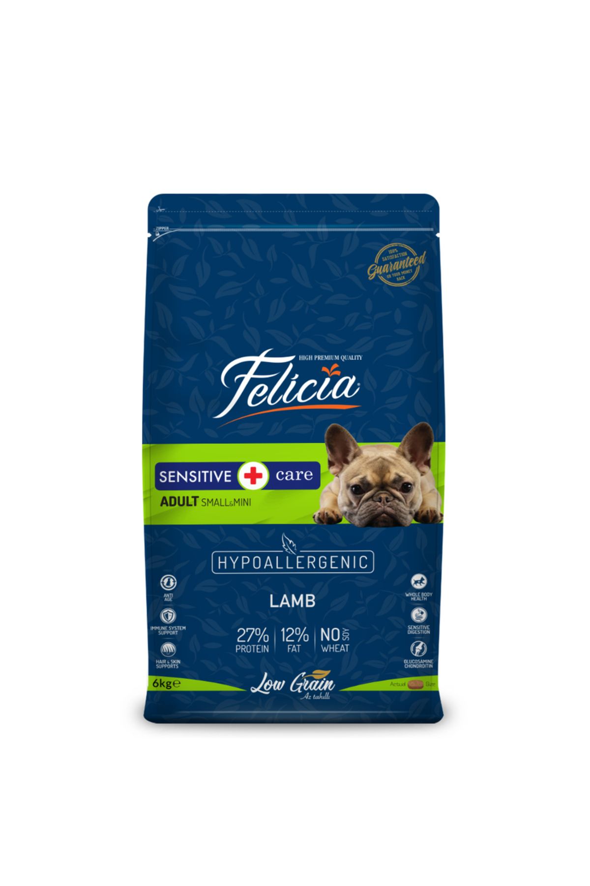 Felicia 6 Kg Yetişkin Kuzulu Small/mini Az Tahıllı Hypoallergenic Köpek Maması