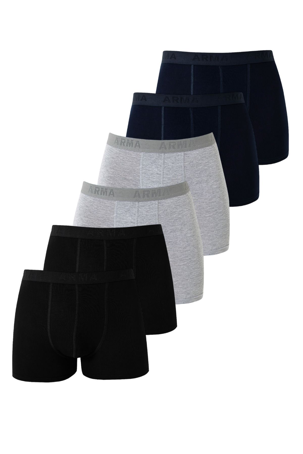Arma Yıldız-Ανδρικό Boxer Lycra Flexible ύφασμα μικτών χρωμάτων 6 συσκευασιών Άνετη εφαρμογή 1