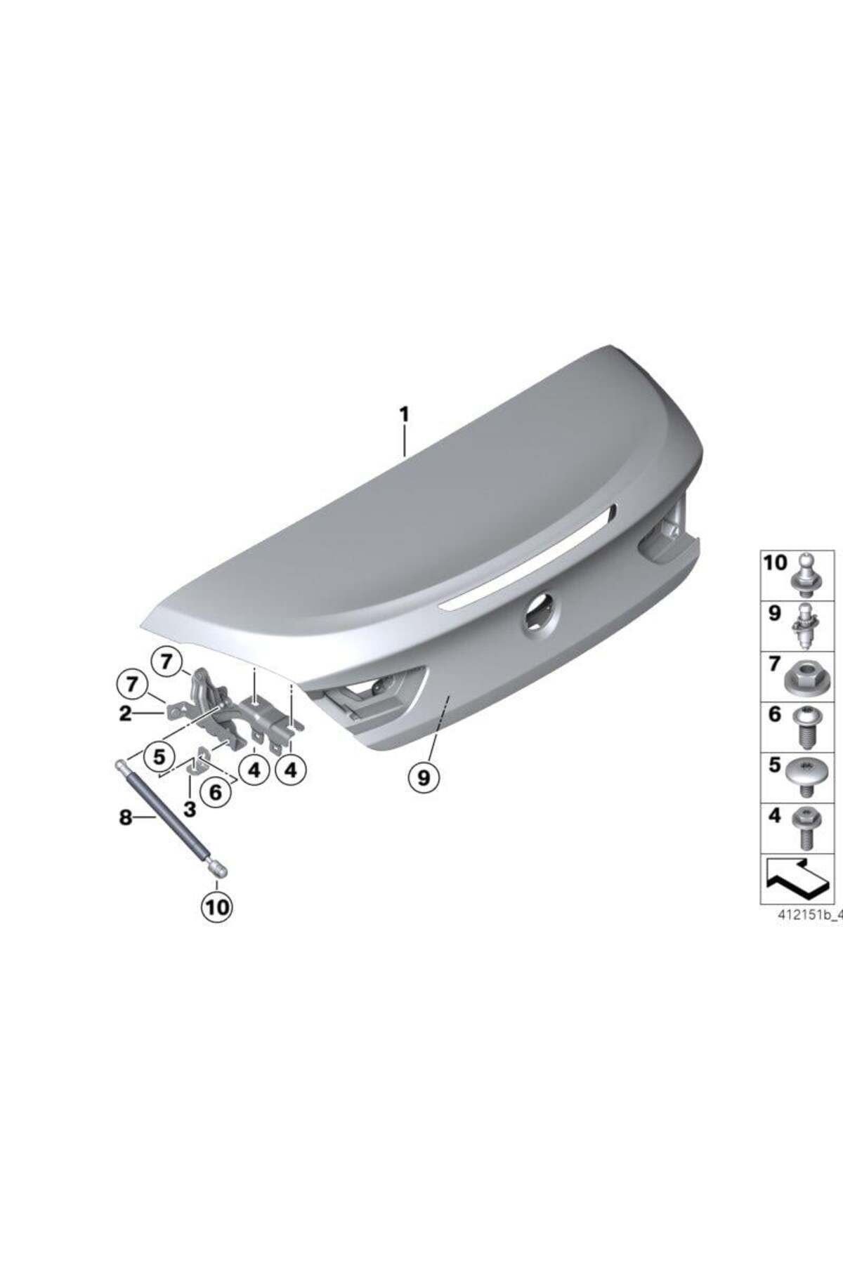 OEM Bagaj Menteşesi F12/f12lcı 41627228180