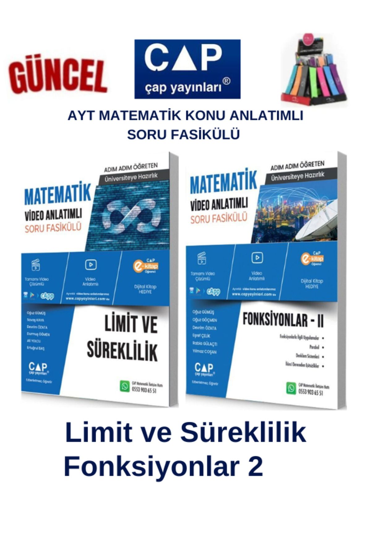 Ens Yayıncılık Çap Ayt Matematik Limit ve Süreklilik-Fonksiyon2 Konu Anlatımlı Soru Fasikül+Kalemlik