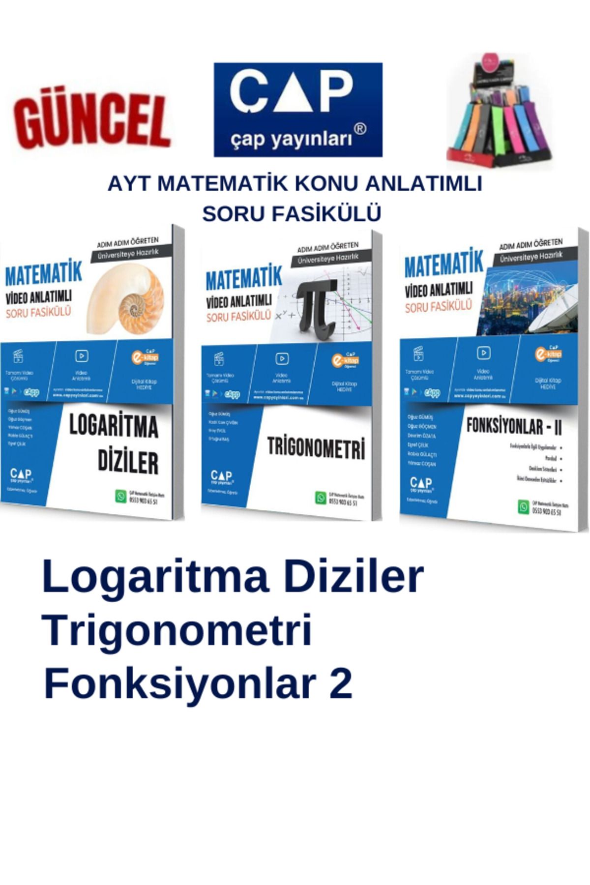 Ens Yayıncılık Çap Ayt Matematik Logaritma-Trigonometri-Fonk2 Konu Anlatımlı Soru Fasikül+Kalemlik