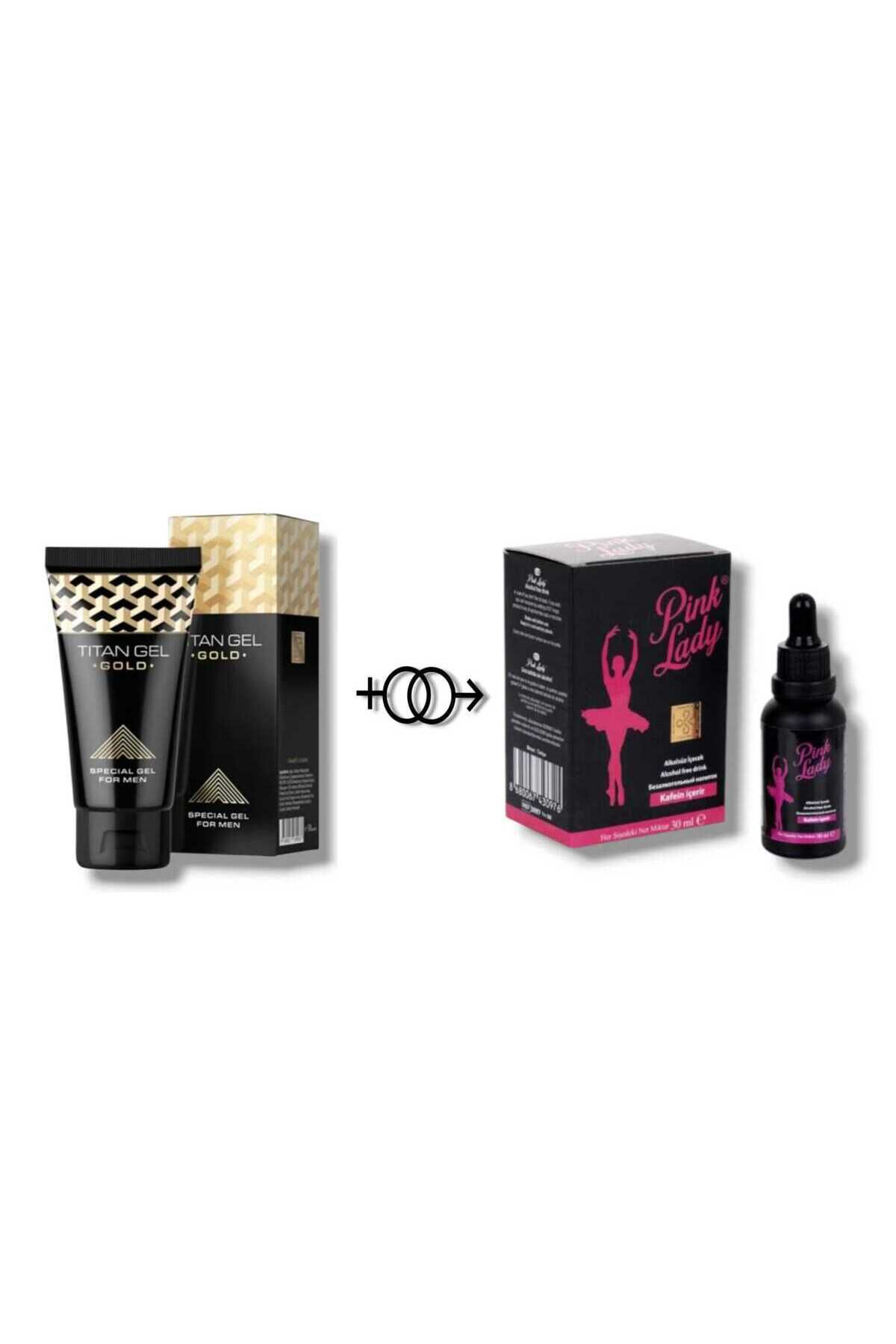 caas Titan Jel Gold Erkek Penìs Kremi 50 ML + Pink Lady Kadınlara Özel Aşk Arttırıcı Damla + Hediye Ürün