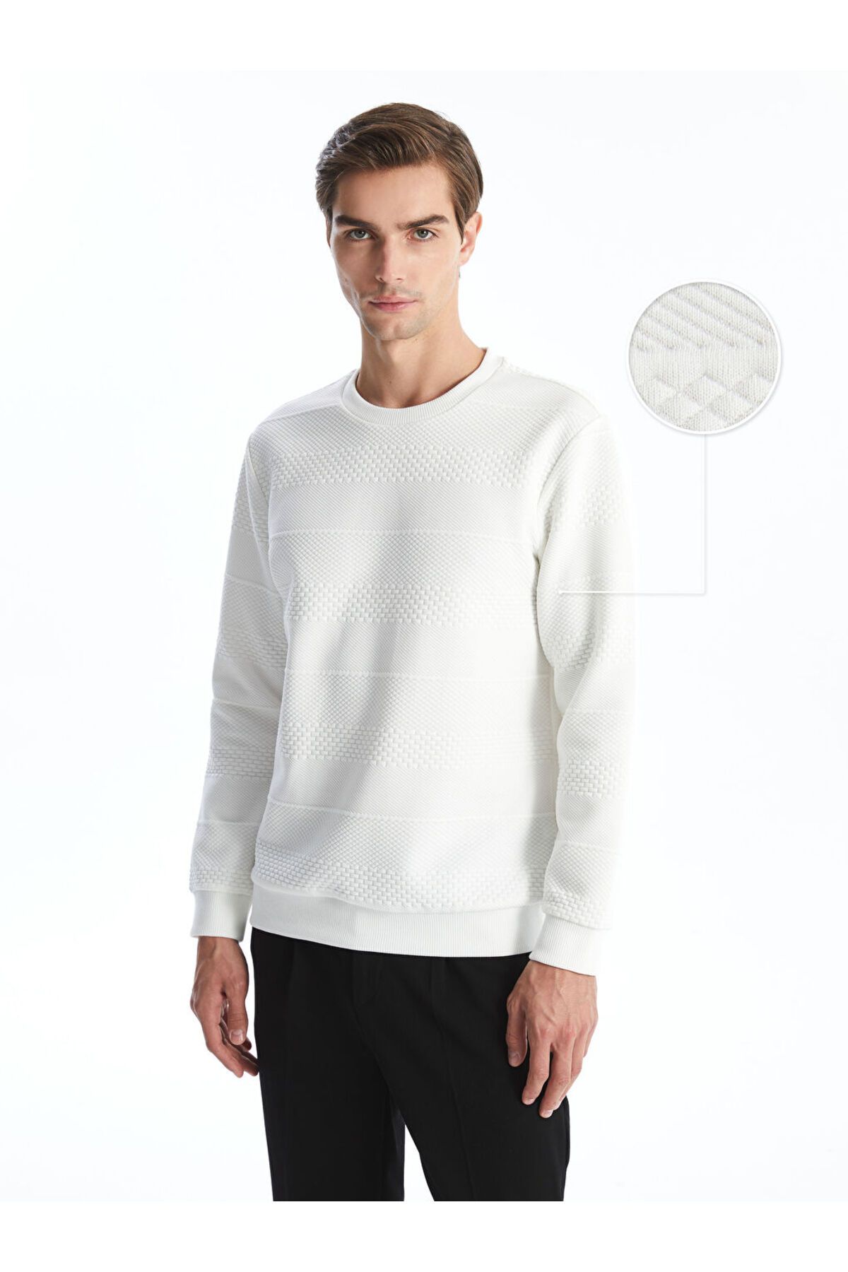 LC Waikiki Bisiklet Yaka Uzun Kollu Erkek Sweatshirt