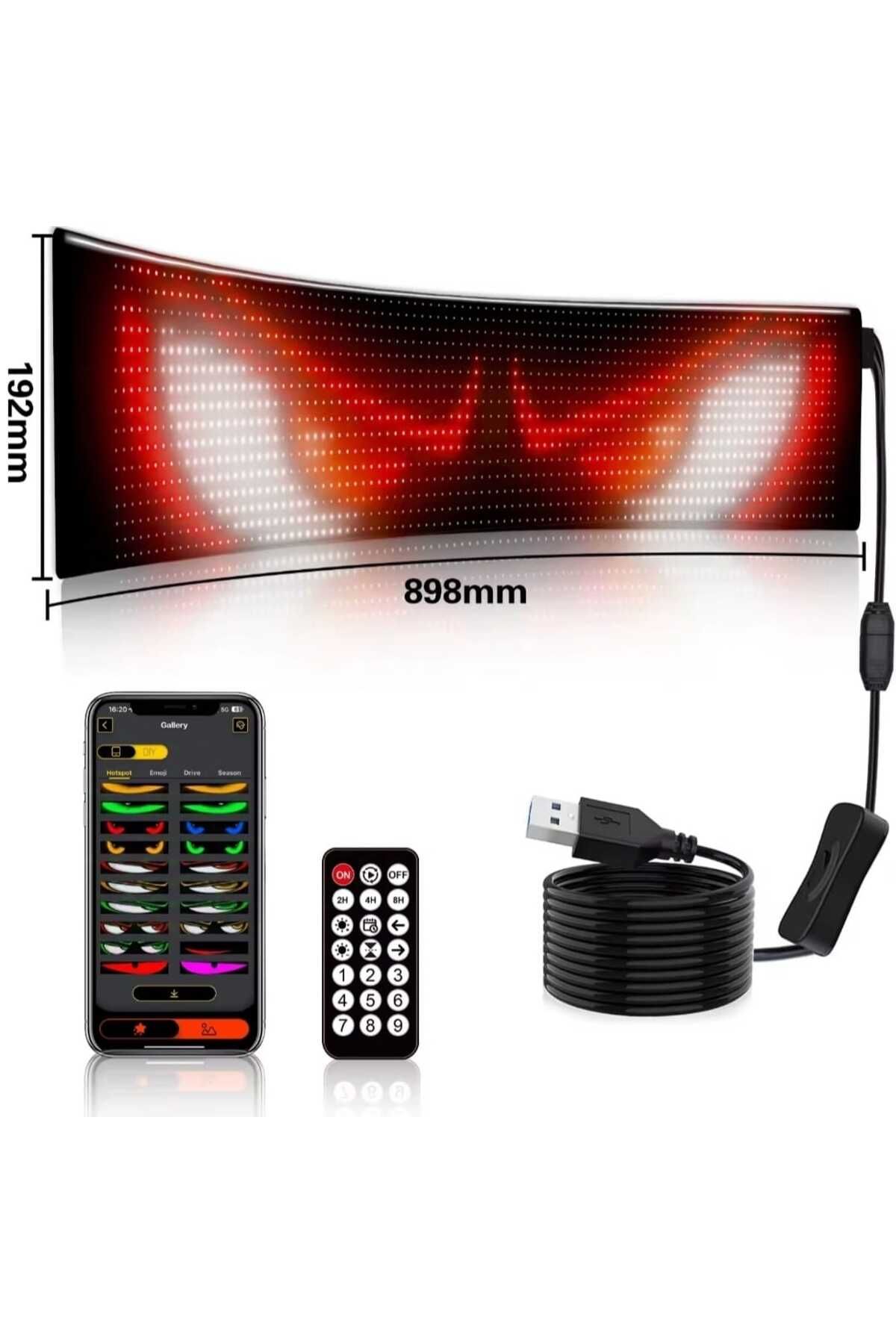 Universal-16X24 Mixel Led - Animated and Printed Phone Control 2