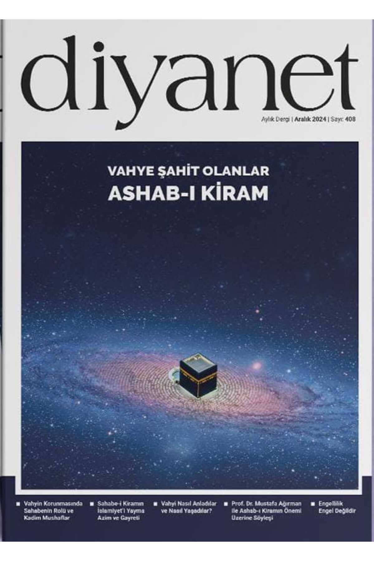 Türkiye Diyanet Vakfı Yayınları Diyanet Aylık Dergi 408. Sayı Aralık 2024