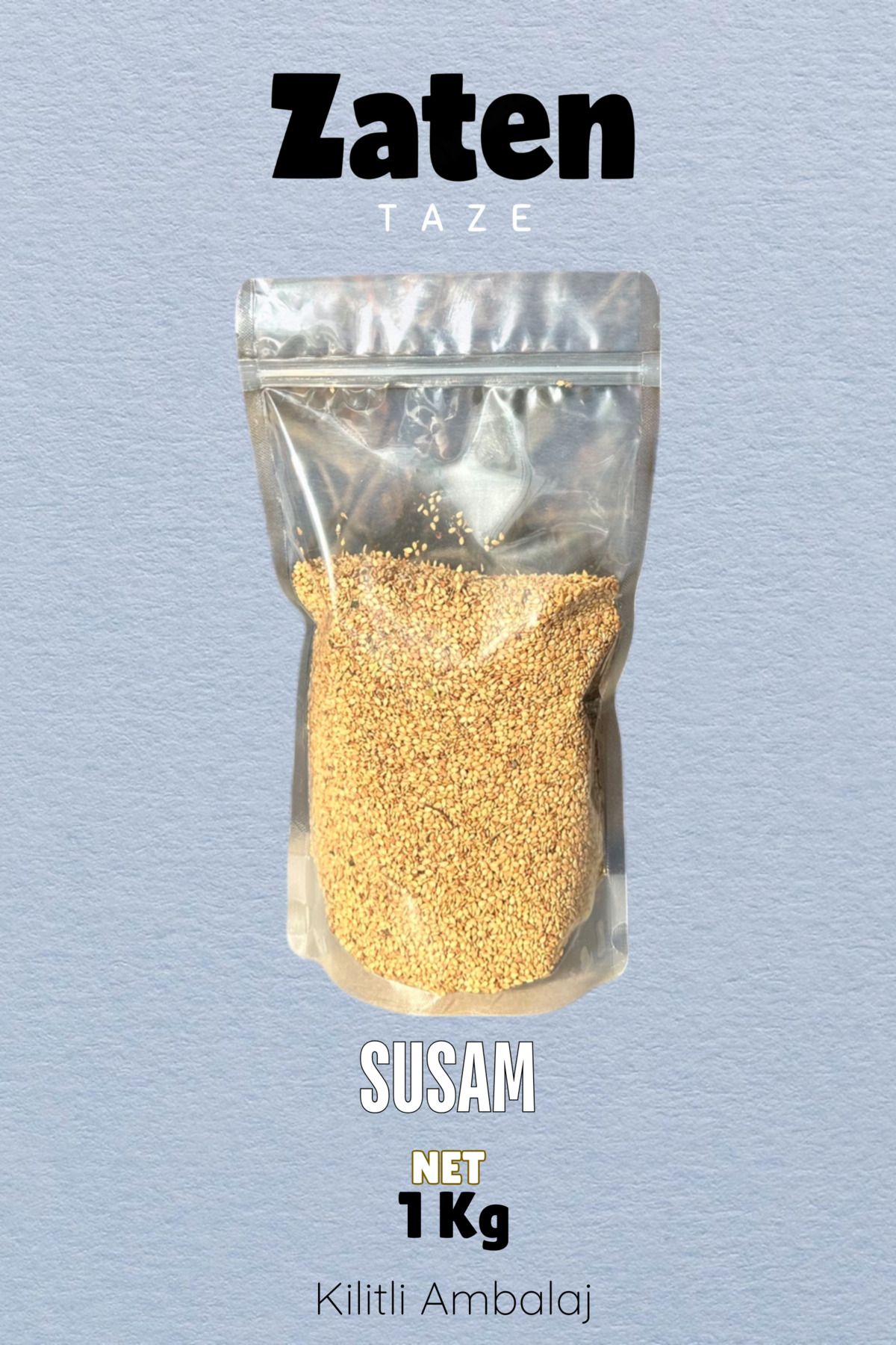 Zaten Taze Susam 1 Kg Kavrulmuş Sesame