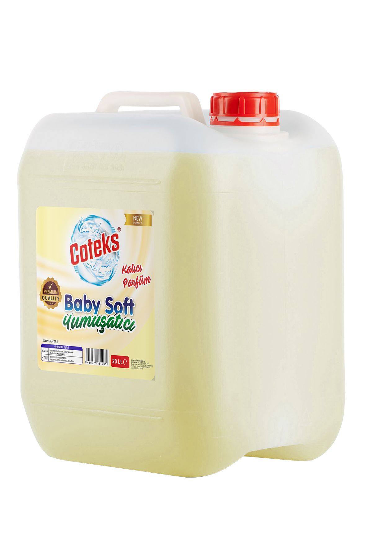 Coteks Baby Soft Çamaşır Yumuşatıcı Kalıcı Kokulu Her Dokunuşta Yumuşacık Ferahlık 20 lt