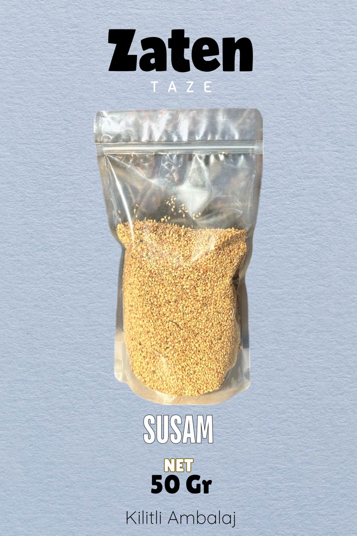 Zaten Taze Susam 50 Gr Kavrulmuş Sesame