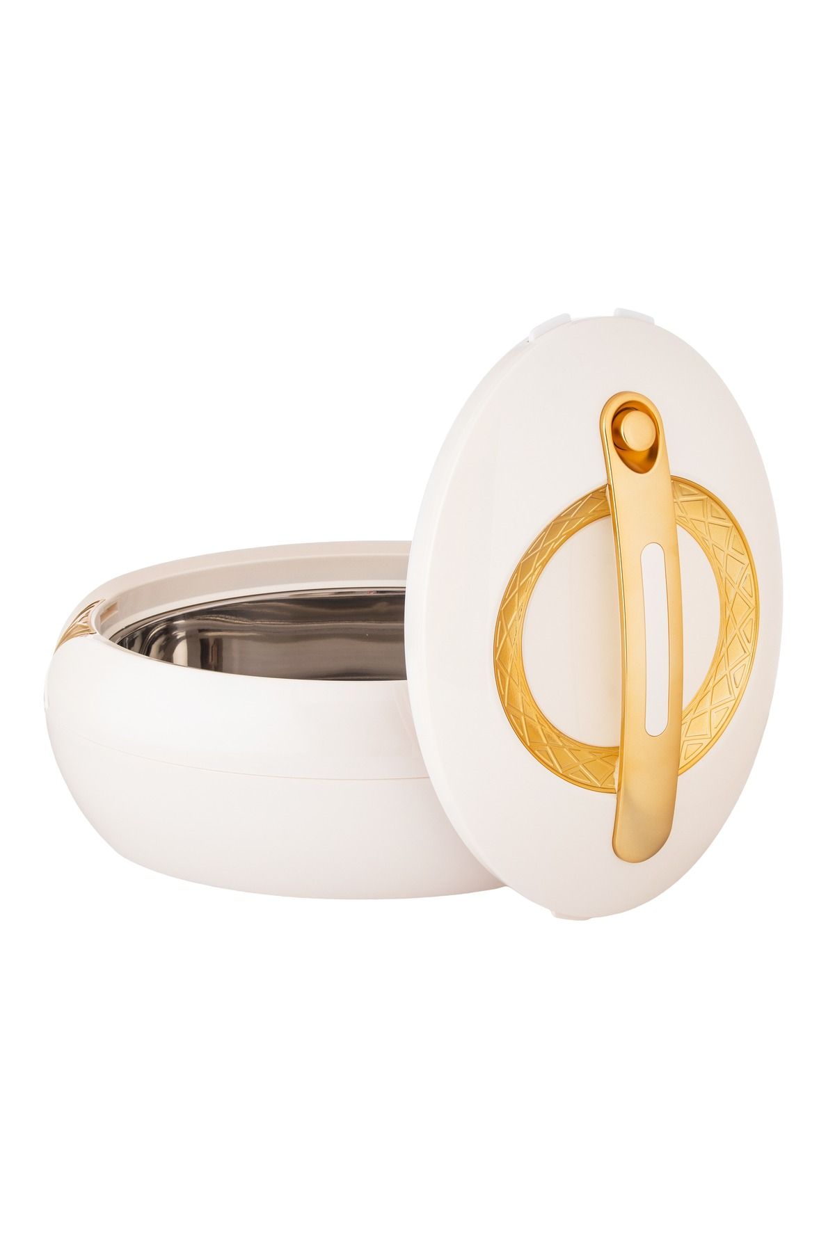 Dania-Luxury stainless steel food container, 6 liters, golden beige colour 4