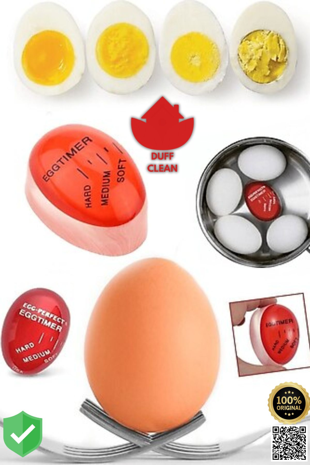 DUFF CLEAN-Stunt Egg Timer Egg Timer Cooking Boiling Time Apparatus Time Setting Indicator 5