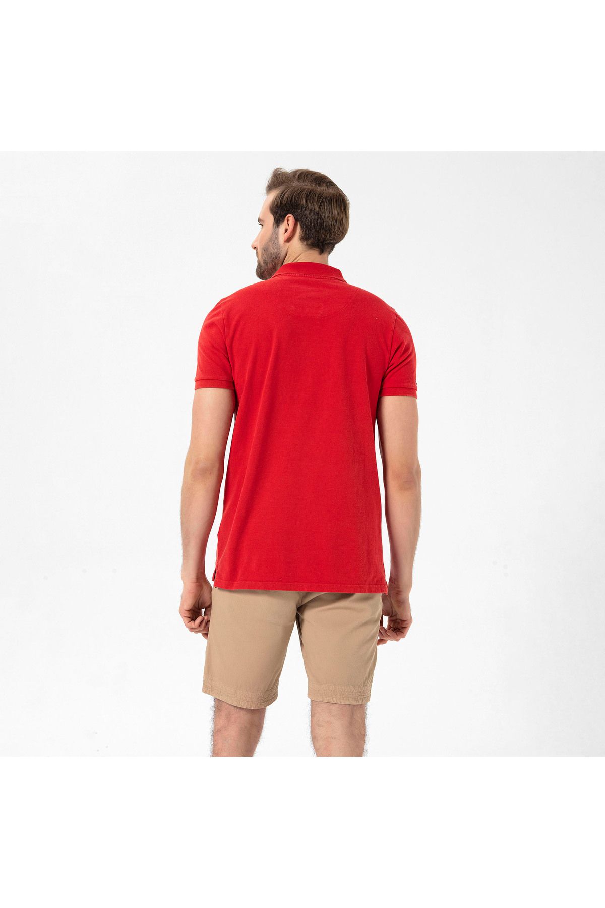 ROUTEFIELD-Men's Polo T-Shirt Peek - Red 8