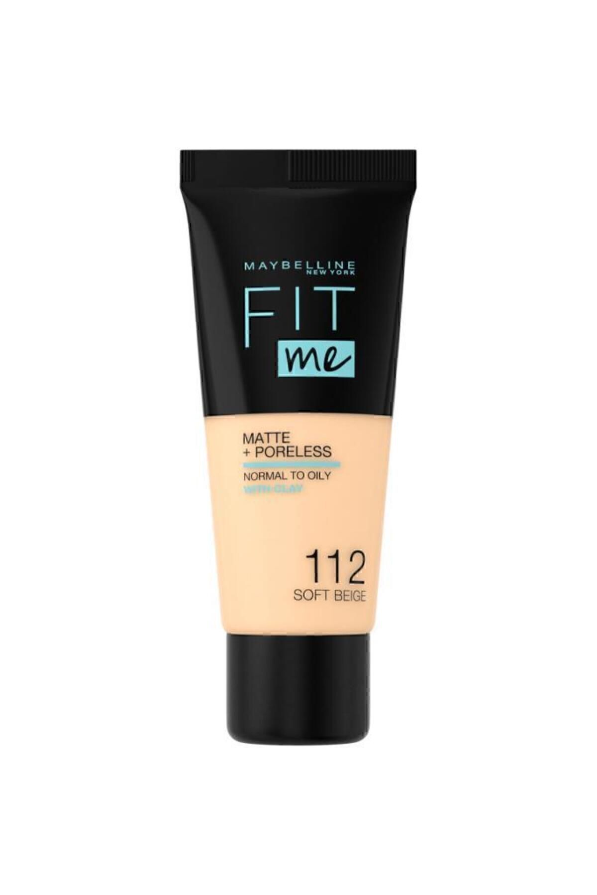 Maybelline New York-Fit Me Matte Poreless Foundation – 112 Soft Beige 2