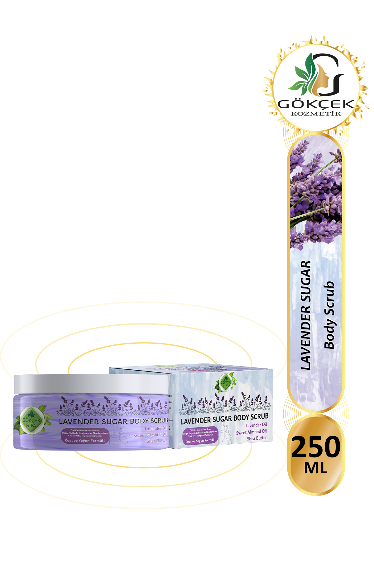 Gökçek Şifa Lavender Sugar Body Scrub 250 Ml — 008000