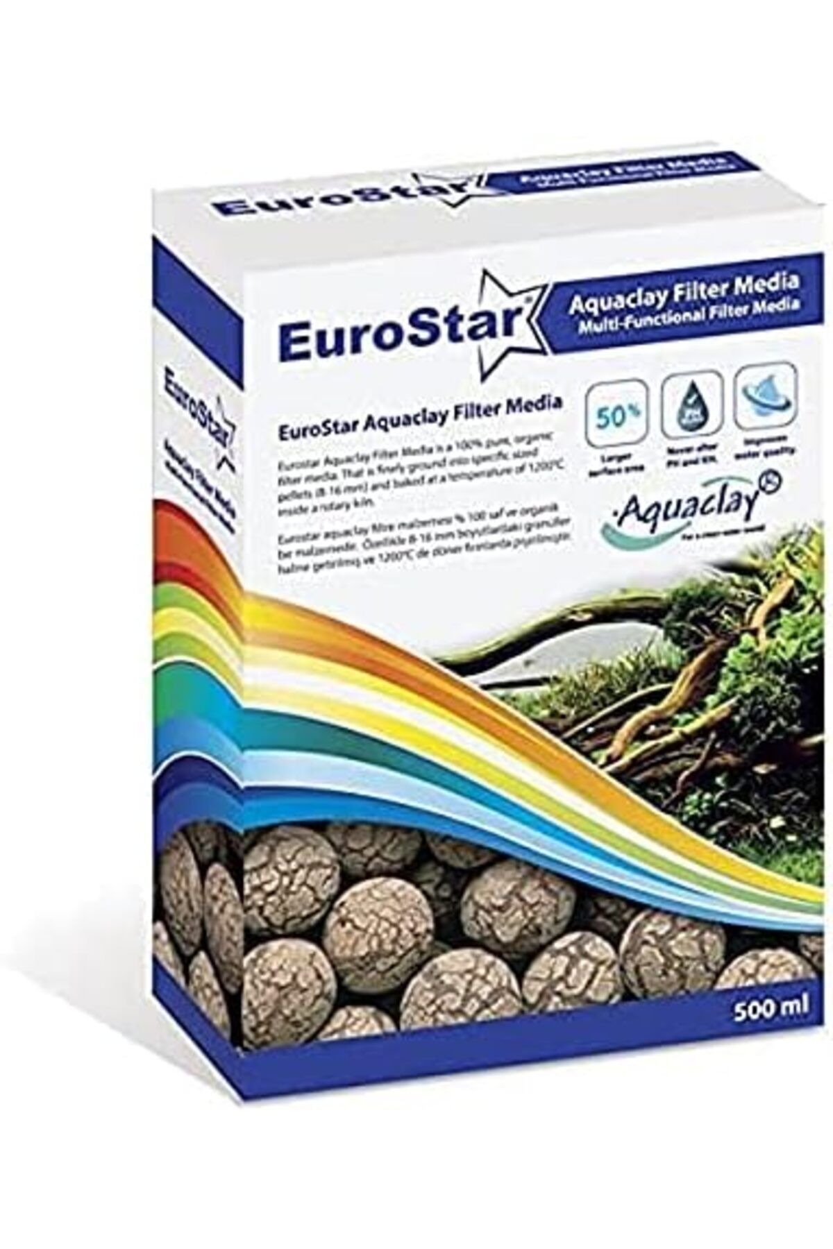 EuroStar Aquaclay Biyolojik Filtre Malzemesi 500 ML