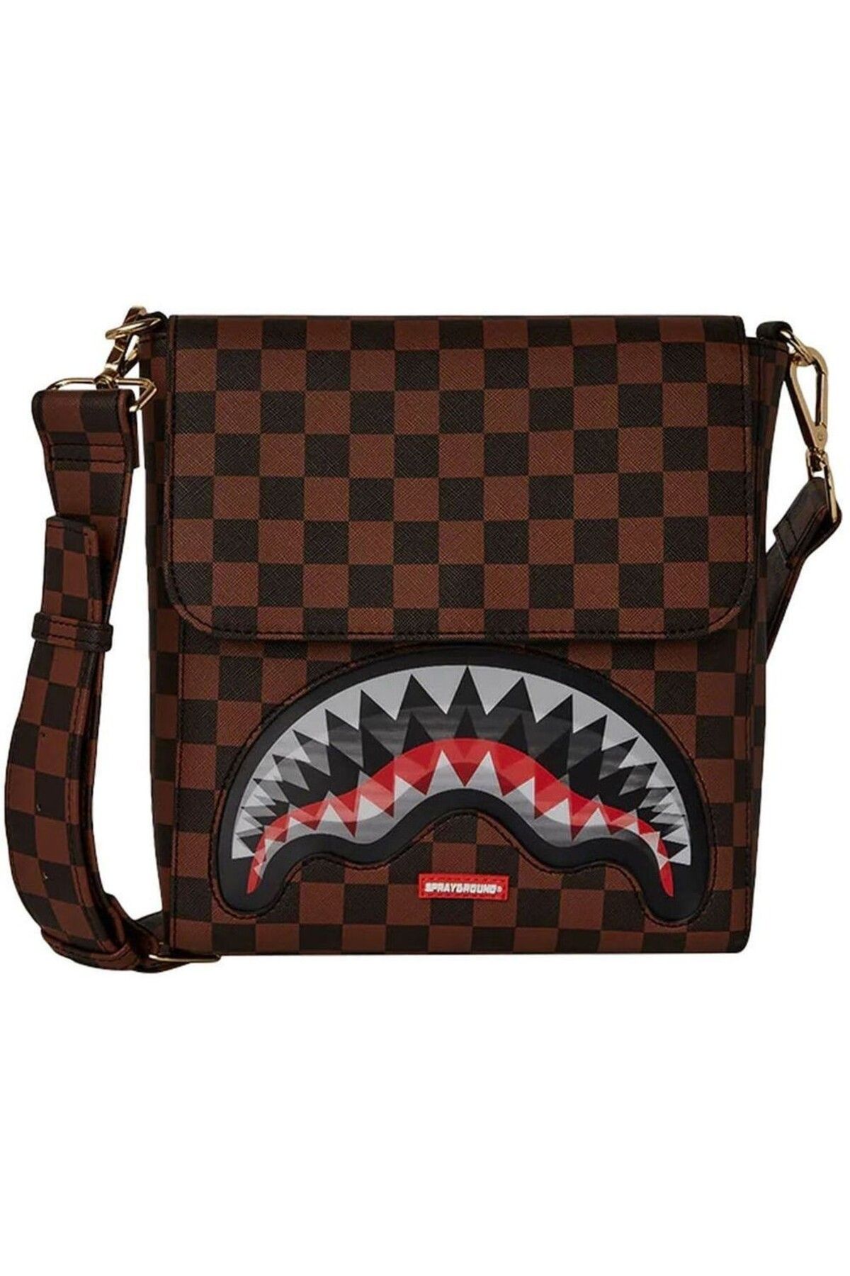 کیف شانه ای چند رنگ مردانه و زنانه دستی تسمه کوسه شفاف قابل تنظیم Sprayground