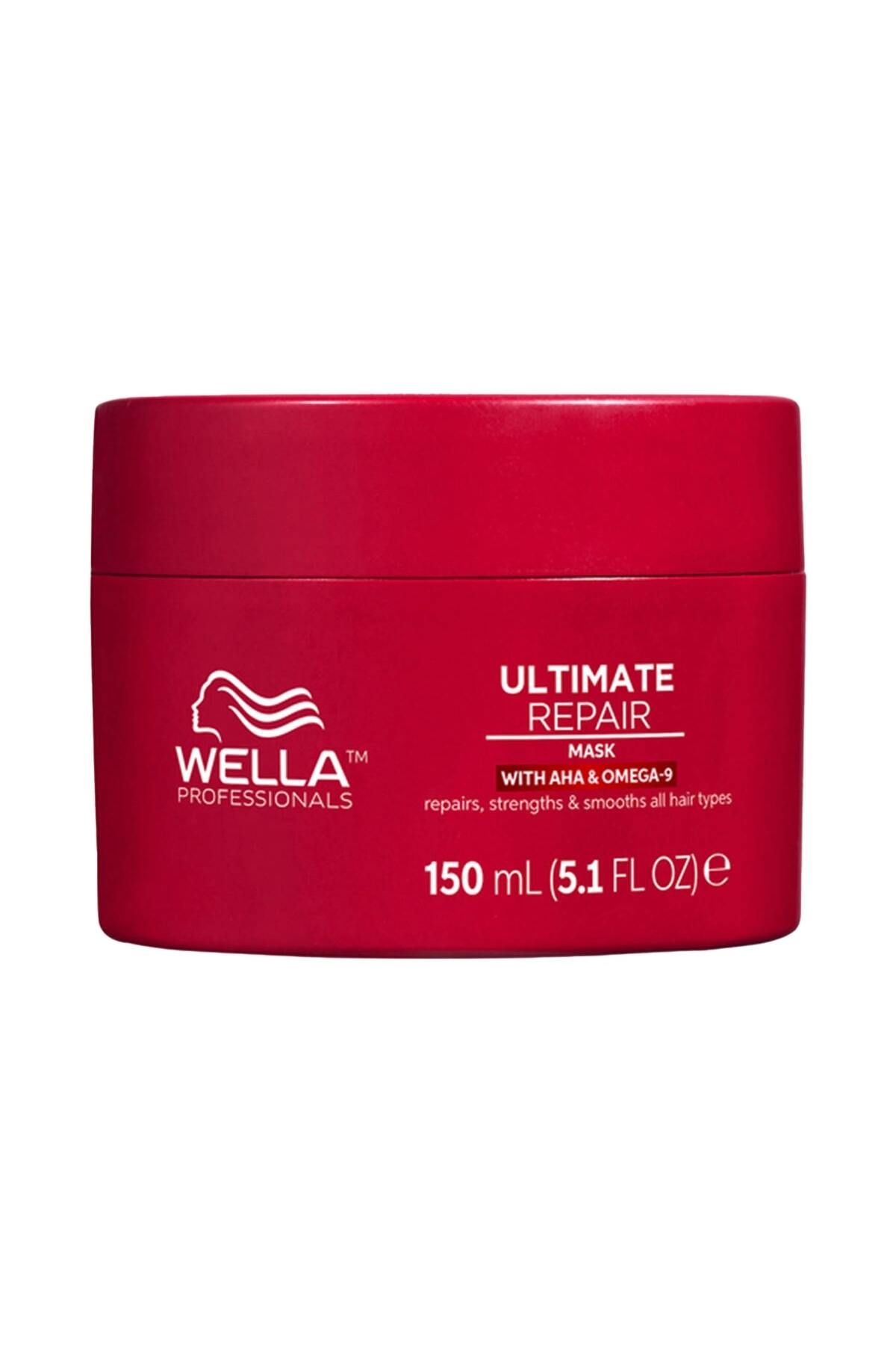 Wella Wella Ultimate Repair Maske 150ml, Repariert Haarschäden, Schützt Vor Uv-strahlen Und Hitzeschäden, Unisex - Mărime unică