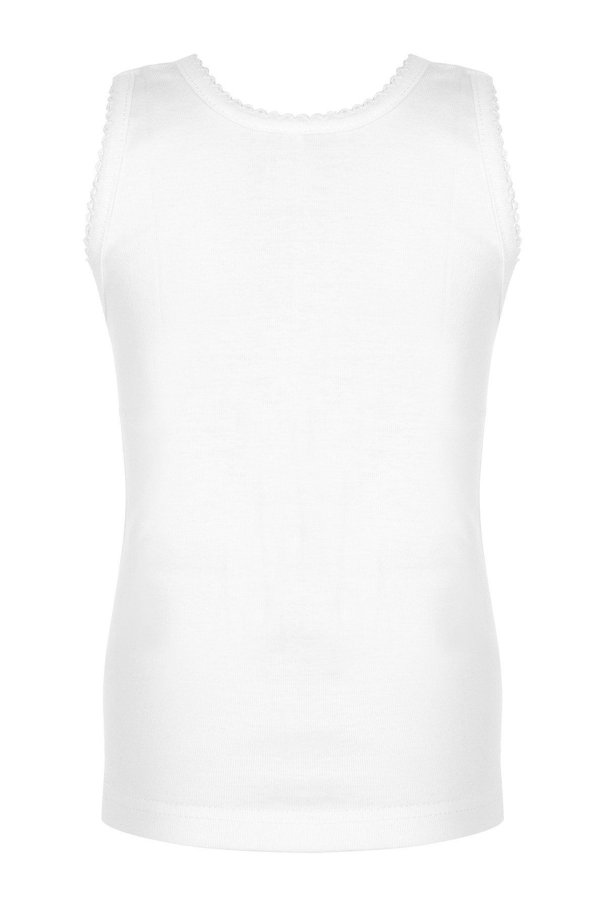 ERDEM İÇ GİYİM-Tricou pentru fetiță cu bretele late Erdem White 4001 2