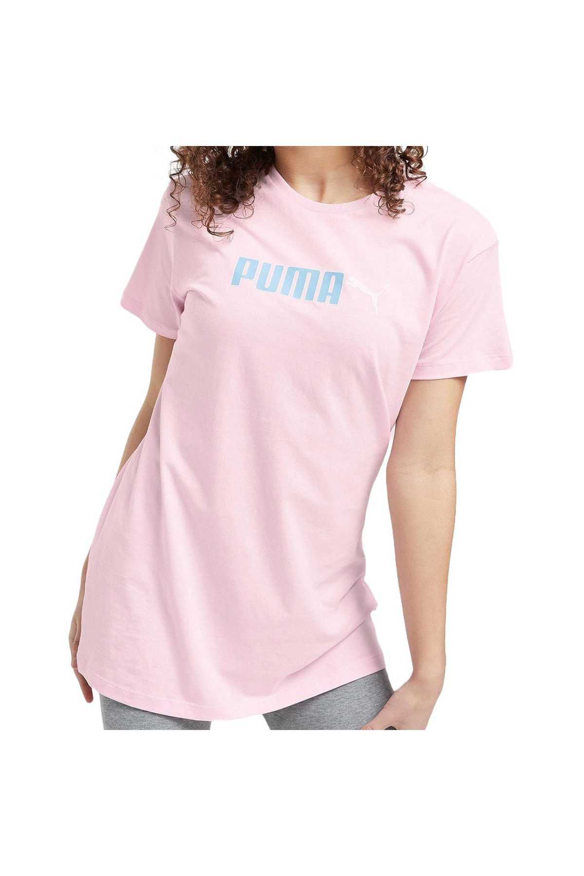 Puma-Tričko Puma Key Graphic Boyfriend Tee, ružové, detské 1