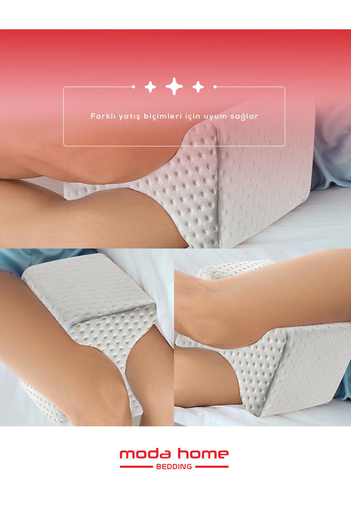 moda home bedding-Orthopedic Visco Knee Support Pillow 4
