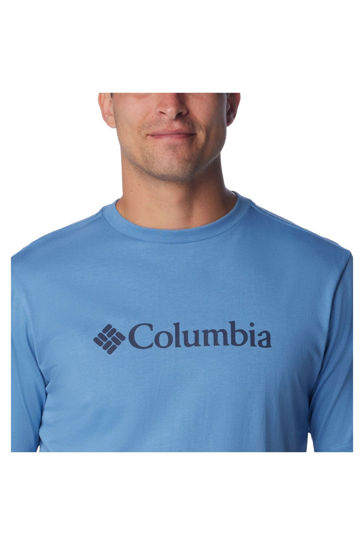 converse-Tricou Columbia Basic Logo, Albastru, Barbati 5