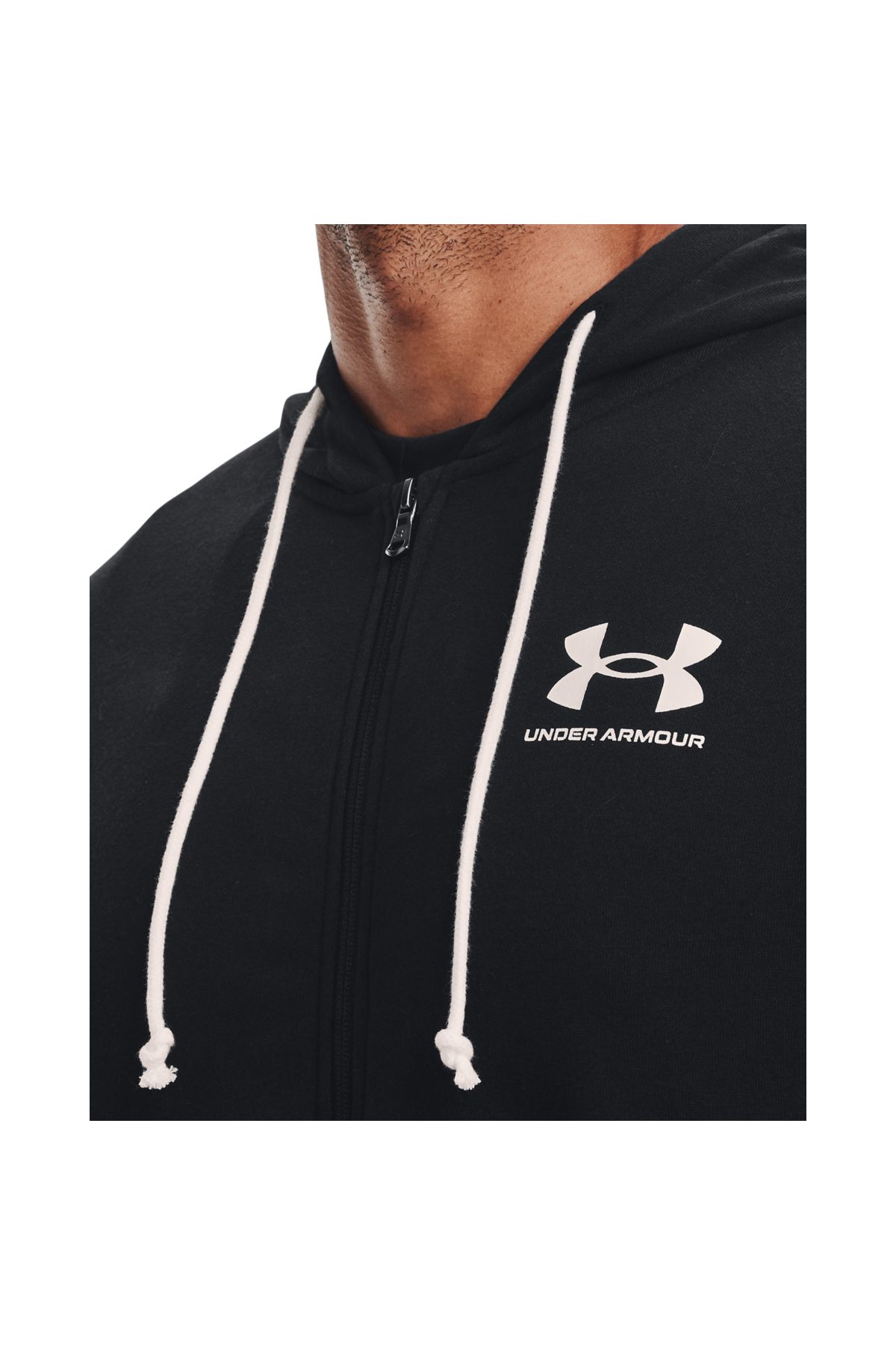 Under Armour-Hood Under Armour Rival Terry, Μαύρο, Ανδρικό 4