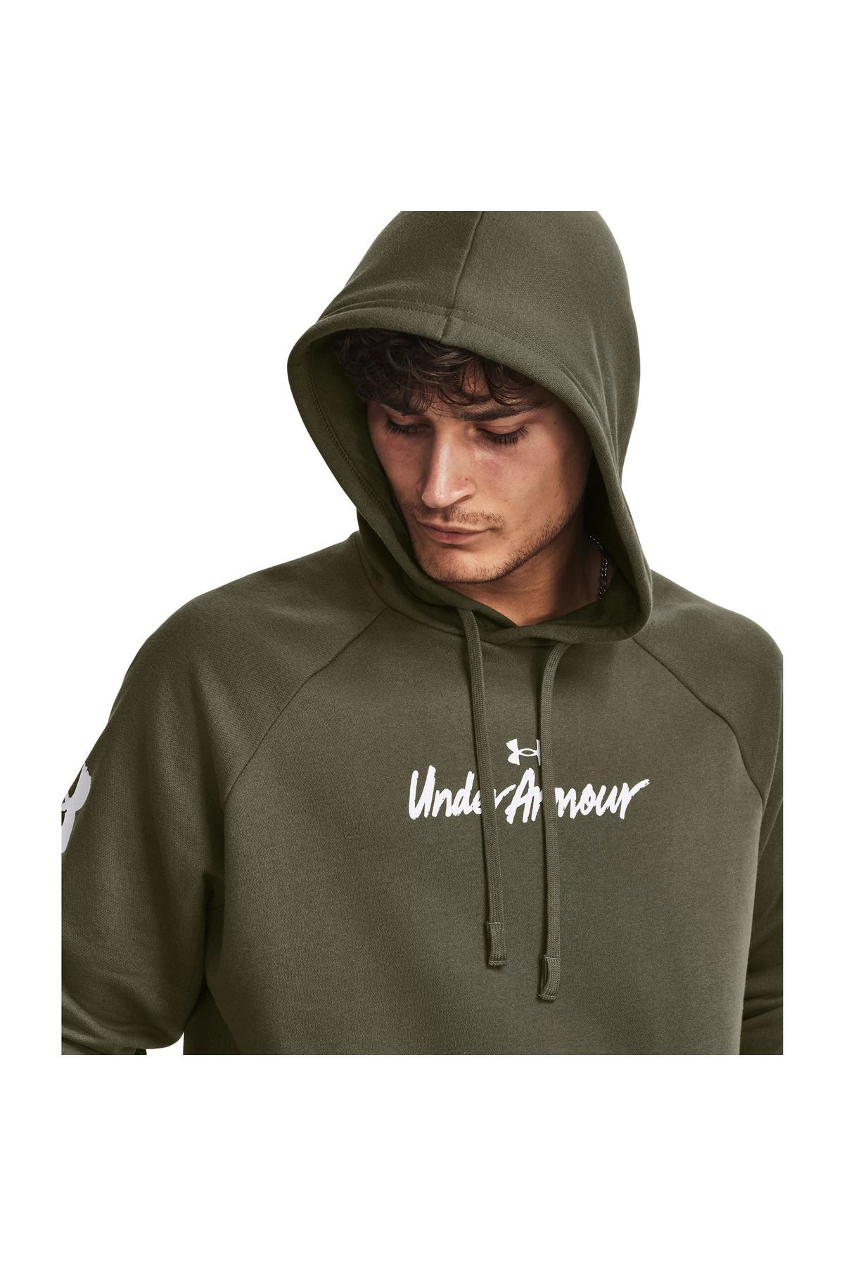 Under Armour-Hood Under Armour Rival Fleece Graphic, Πράσινο, Ανδρικά 7