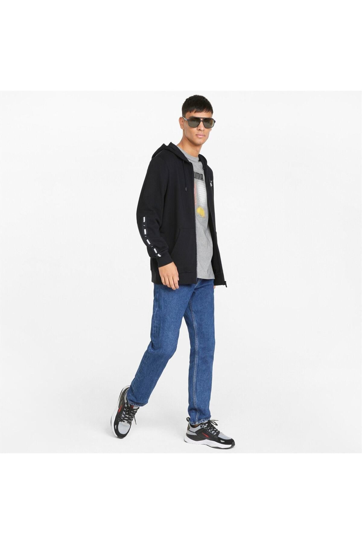 Puma-Ανδρικό μαύρο κουκούλα Puma ESS 3