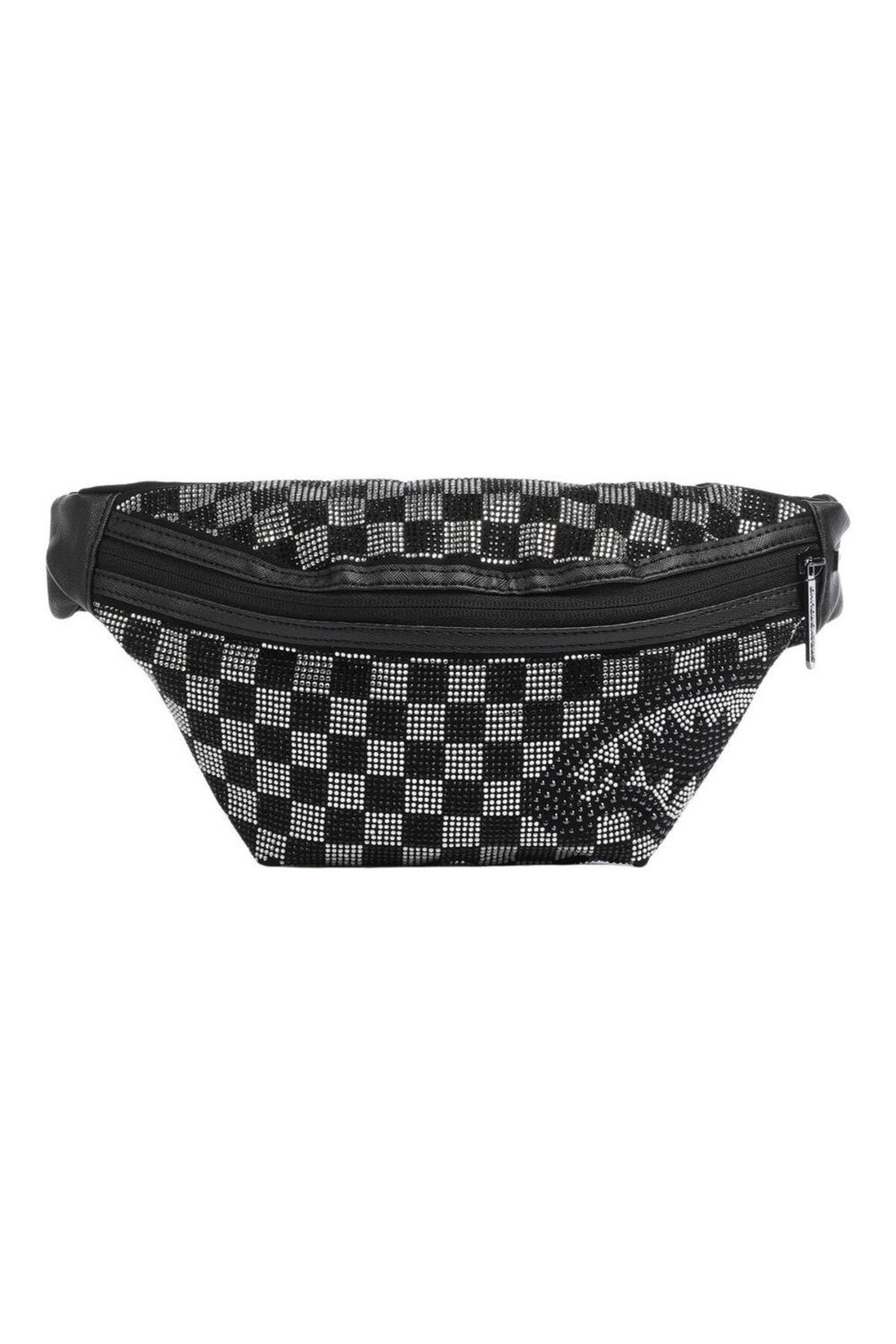 کیف کمری مشکی زنانه کمر زاویه دار کمربند قابل تنظیم برای پارتیشن زیپ Sprayground