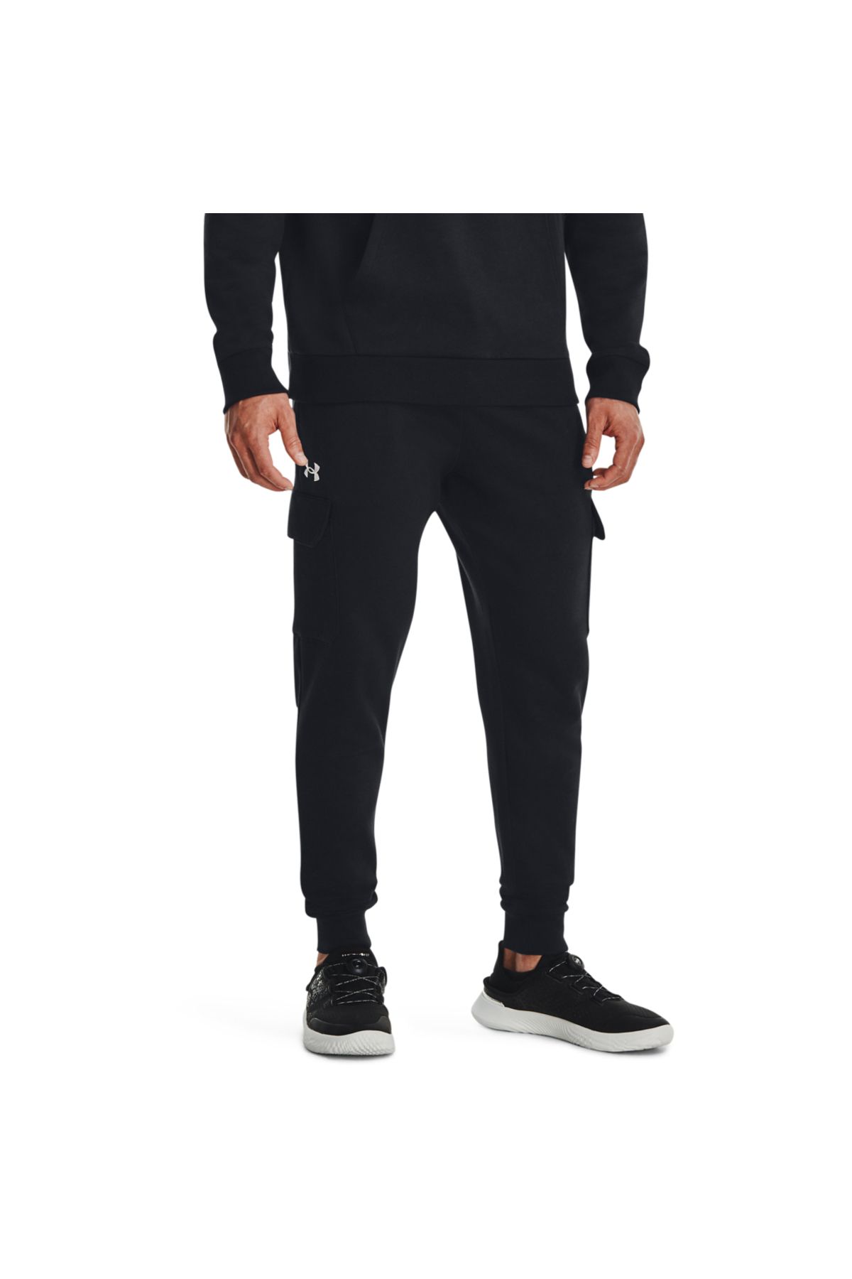 Under Armour-Παντελόνι Under Armor Rival Fleece Cargo, Μαύρο, Ανδρικό 1