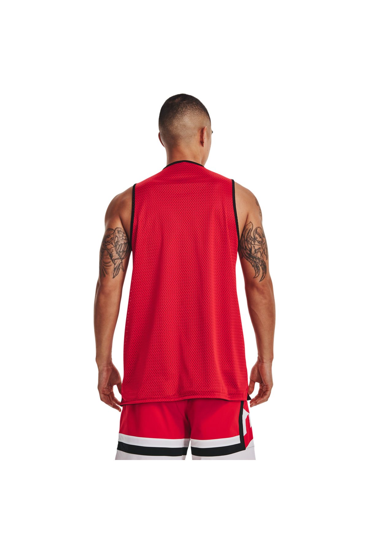 Under Armour-Tricou Under Armour Baseline reversibil din bumbac, roșu, bărbați 2