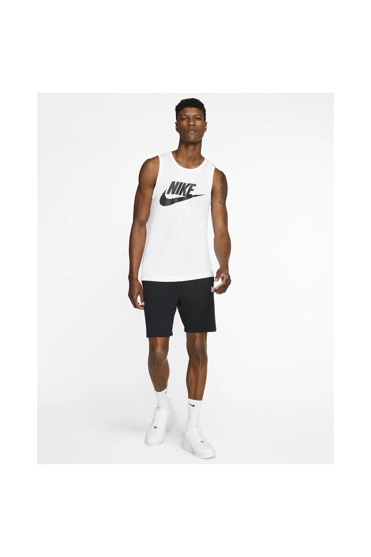 Nike-Undershirt Nike M Nsw Tank Icon Futura, White, Men 3