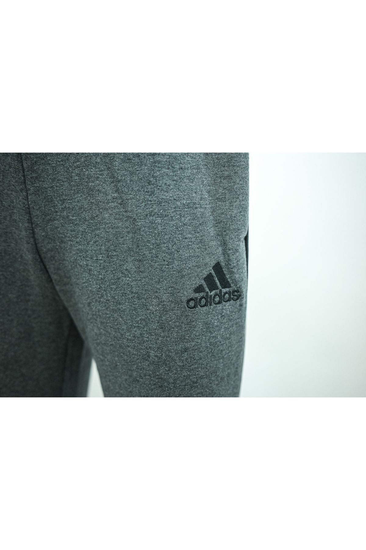 adidas-Παντελόνι adidas Essentials Fleece Tapered Cuff, Γκρι, Ανδρικό 5