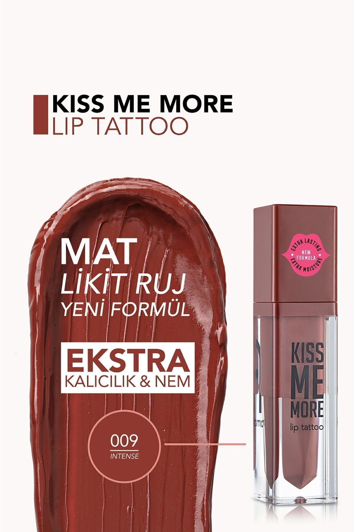 Flormar Uzun Süre Kalıcı Mat Ruj - Kiss Me More-009 Intense-8682536040808-4