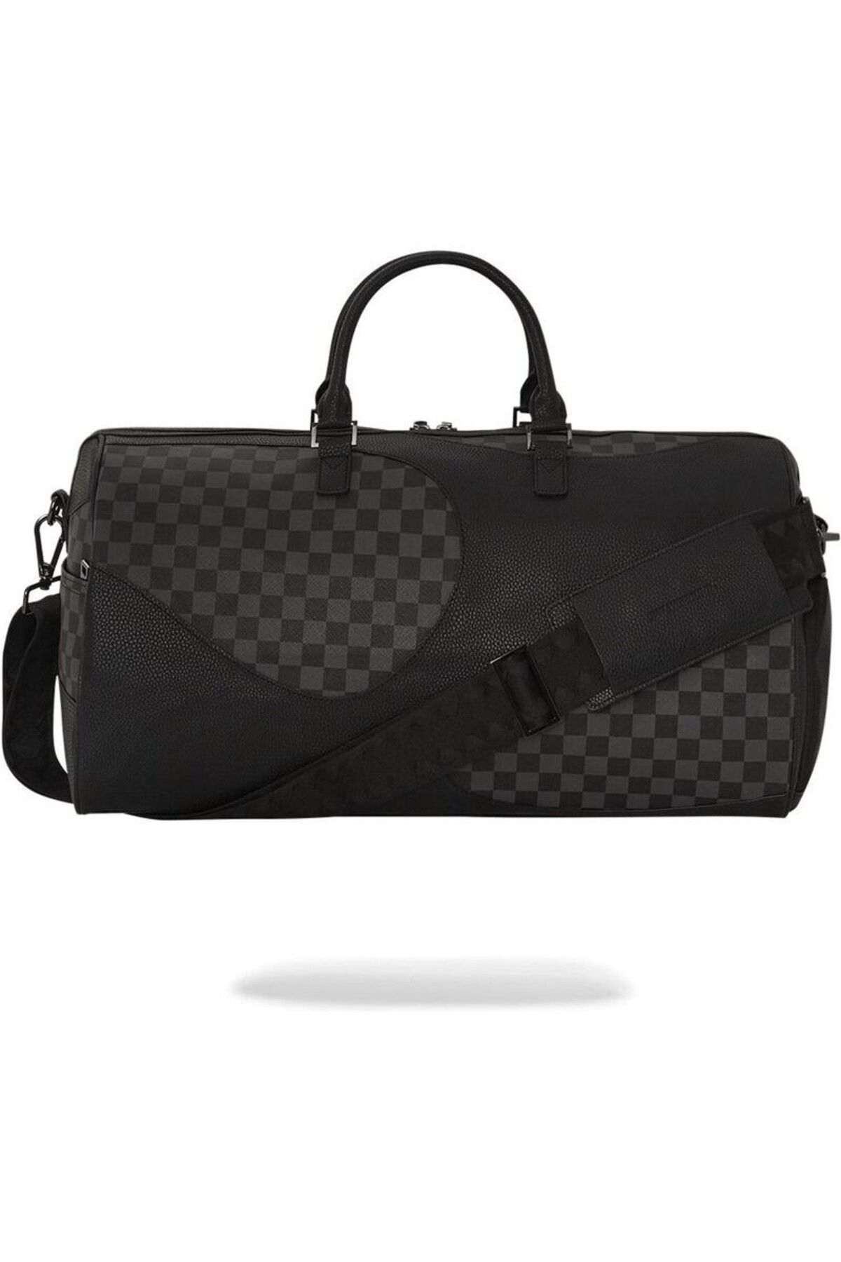 کیف ورزشی مشکی مردانه و زنانه مسافرتی زیپ فلزی جیب کفش تسمه های قابل تنظیم Sprayground