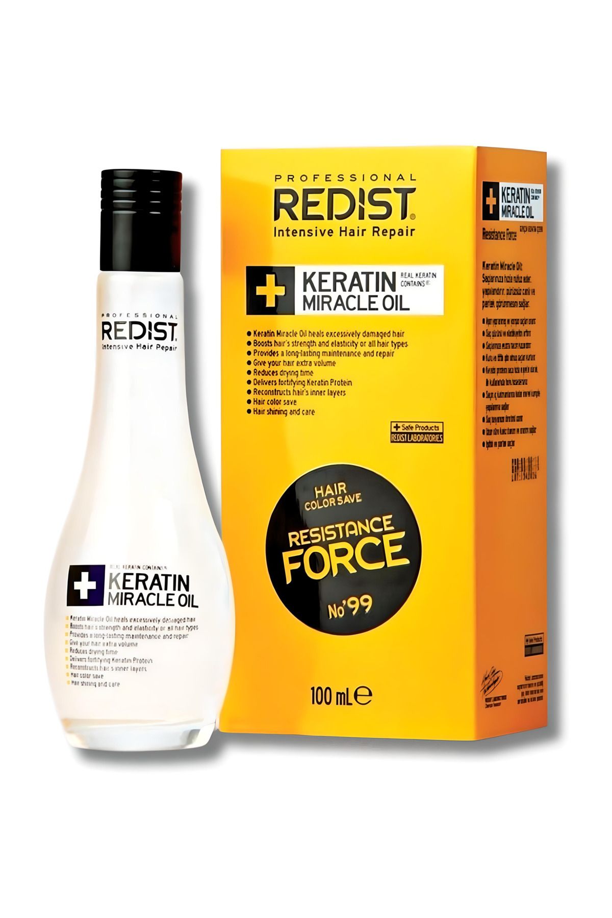 Redist Aşiri Yıpranmış Ve Yanmış Saçlar Için Anında Onarıcı Keratin Saç Bakim Yaği 100 ml-1