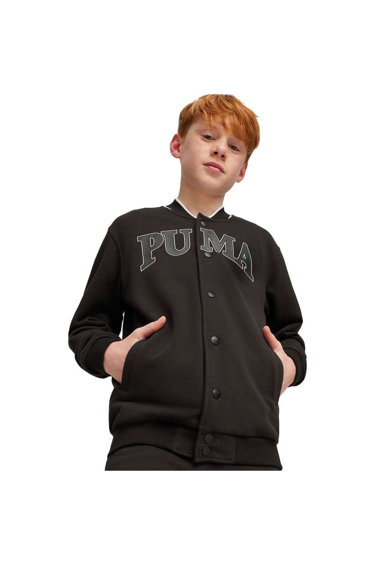 Puma-Bunda Puma Puma Squad Bomber Jacket Tr B, čierna, detská 1