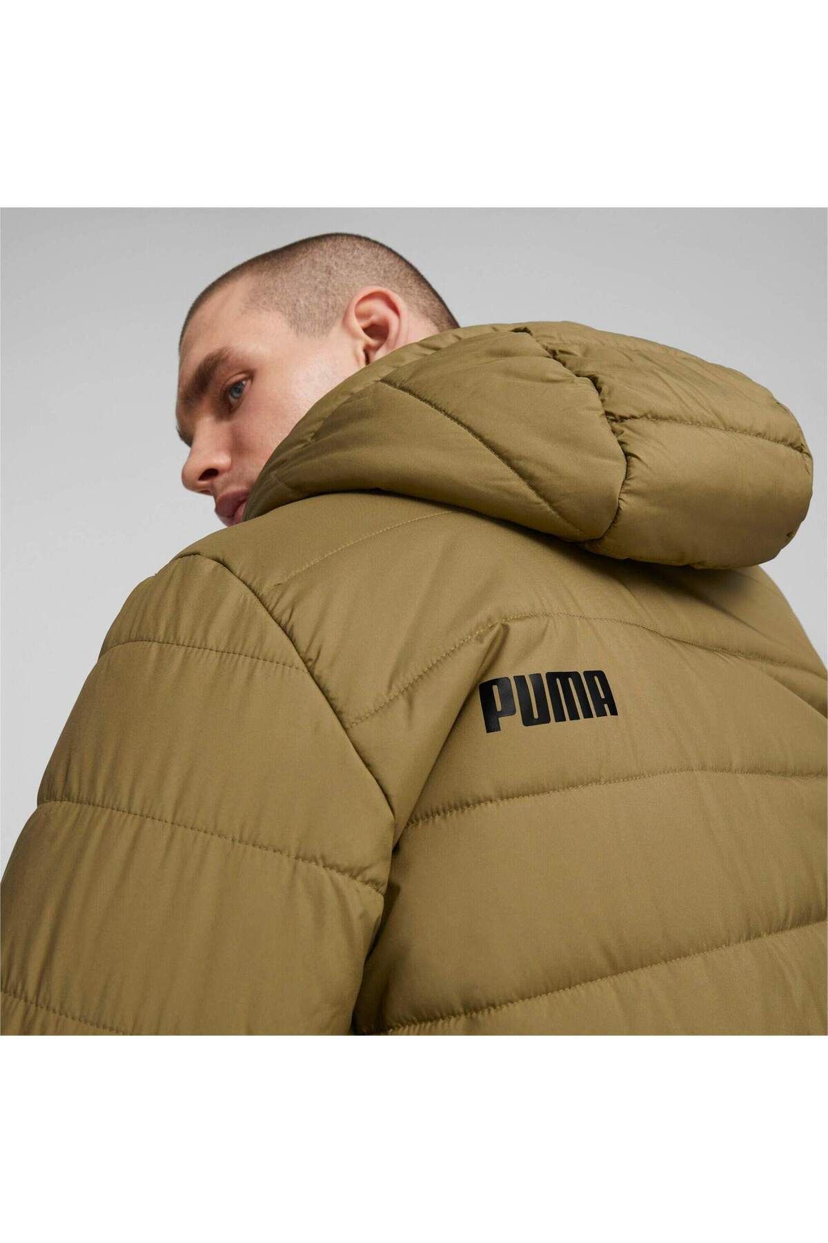 Puma-Bunda Puma Essentials polstrovaná bunda, hnedá, pánska 4