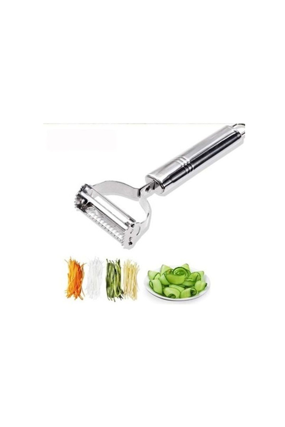 Easy Tedarik Metal Saplı Çift Taraflı Meyve Sebze Soyacağı 1705A Zqb