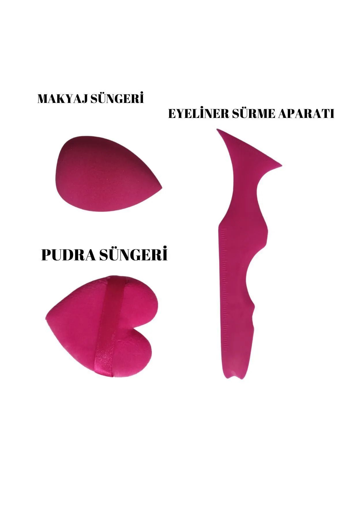 cmtgroup 3'Lü Sünger Ve Eyeliner