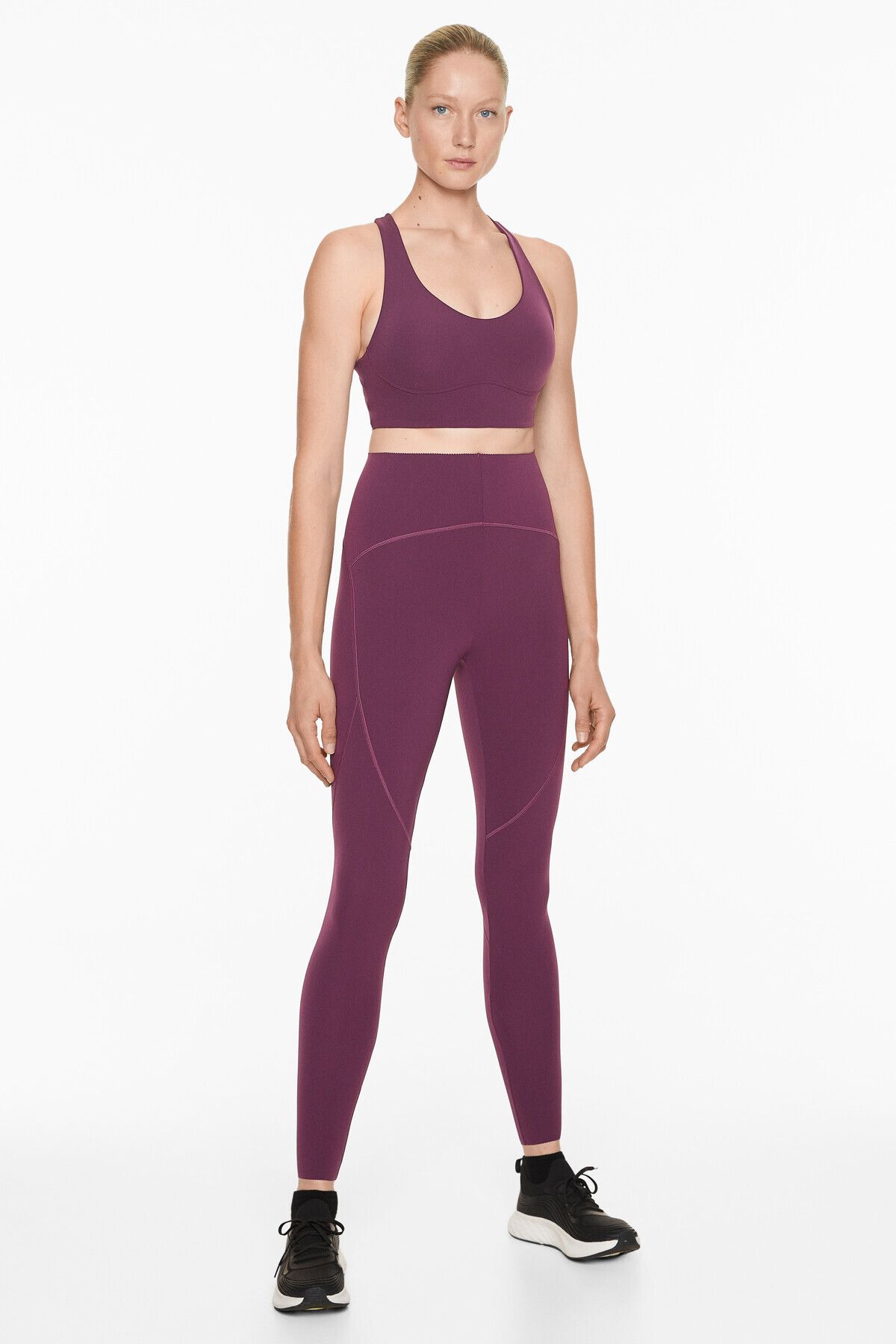 Oysho-Basic compressive ankle-length leggings 3