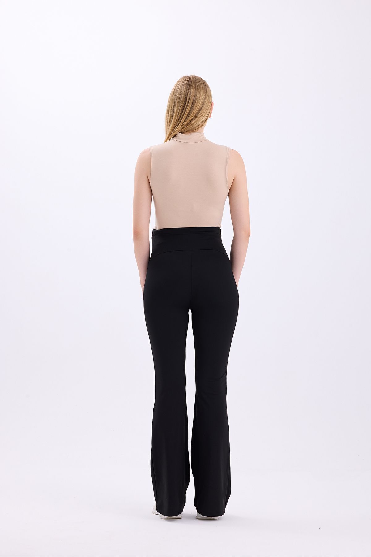 bodin Ispanyol Paça Ayarlanabilir Bel Esnek Toparlayıcı Hamile Tayt fotoğrafı 5 (önizleme)