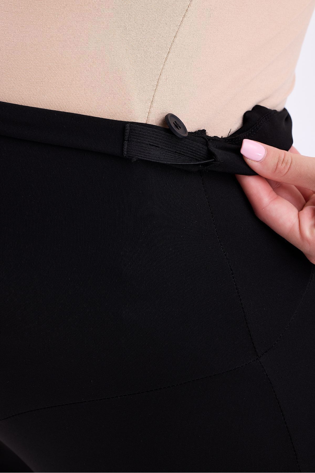 bodin Ispanyol Paça Ayarlanabilir Bel Esnek Toparlayıcı Hamile Tayt fotoğrafı 2 (önizleme)