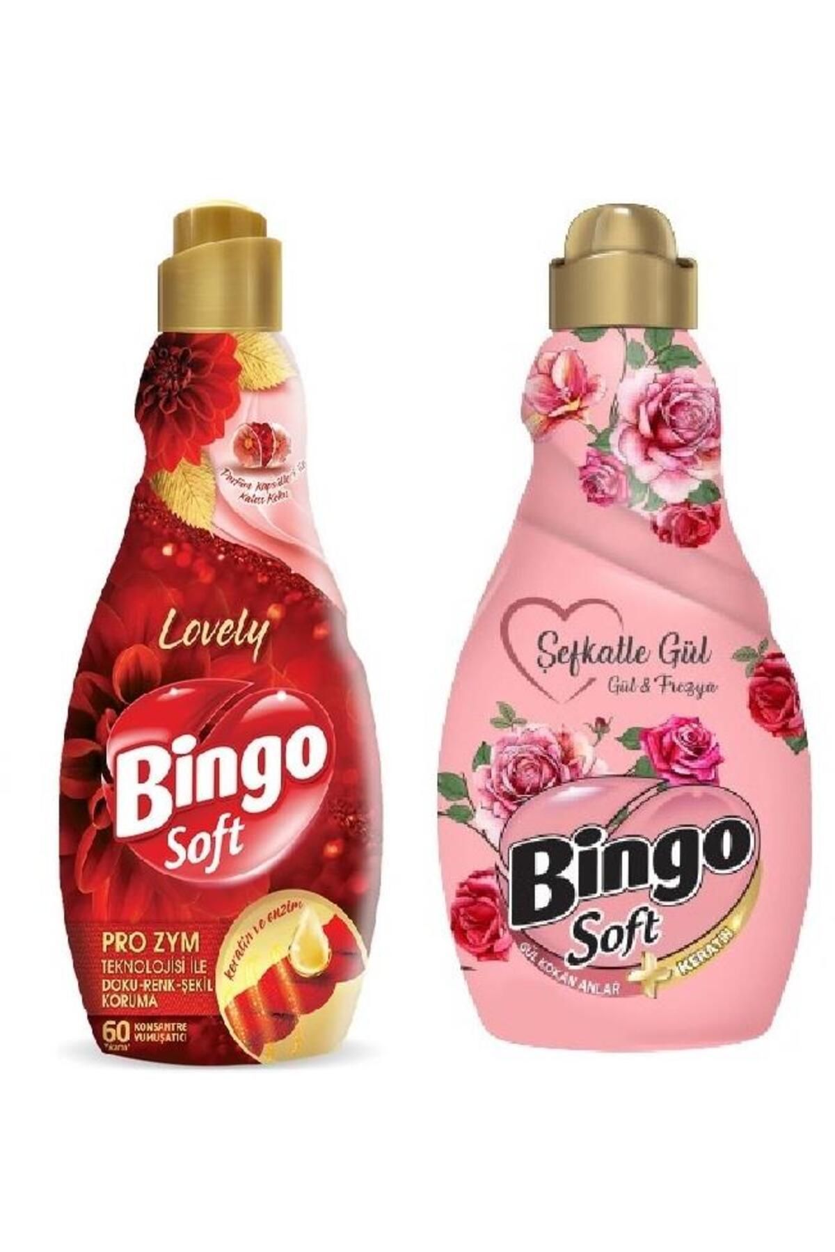 Bingo 2 Li Karma Bingo Soft Konsantre Çamaşır Yumuşatıcısı (Lovely_Şefkatle Gül)