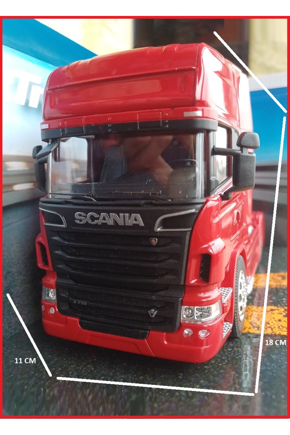 OYUNCAKSAHİLİ SCANIA V8 R730 METAL TIR KAFASI KONTEYNER TAŞIYICI ...