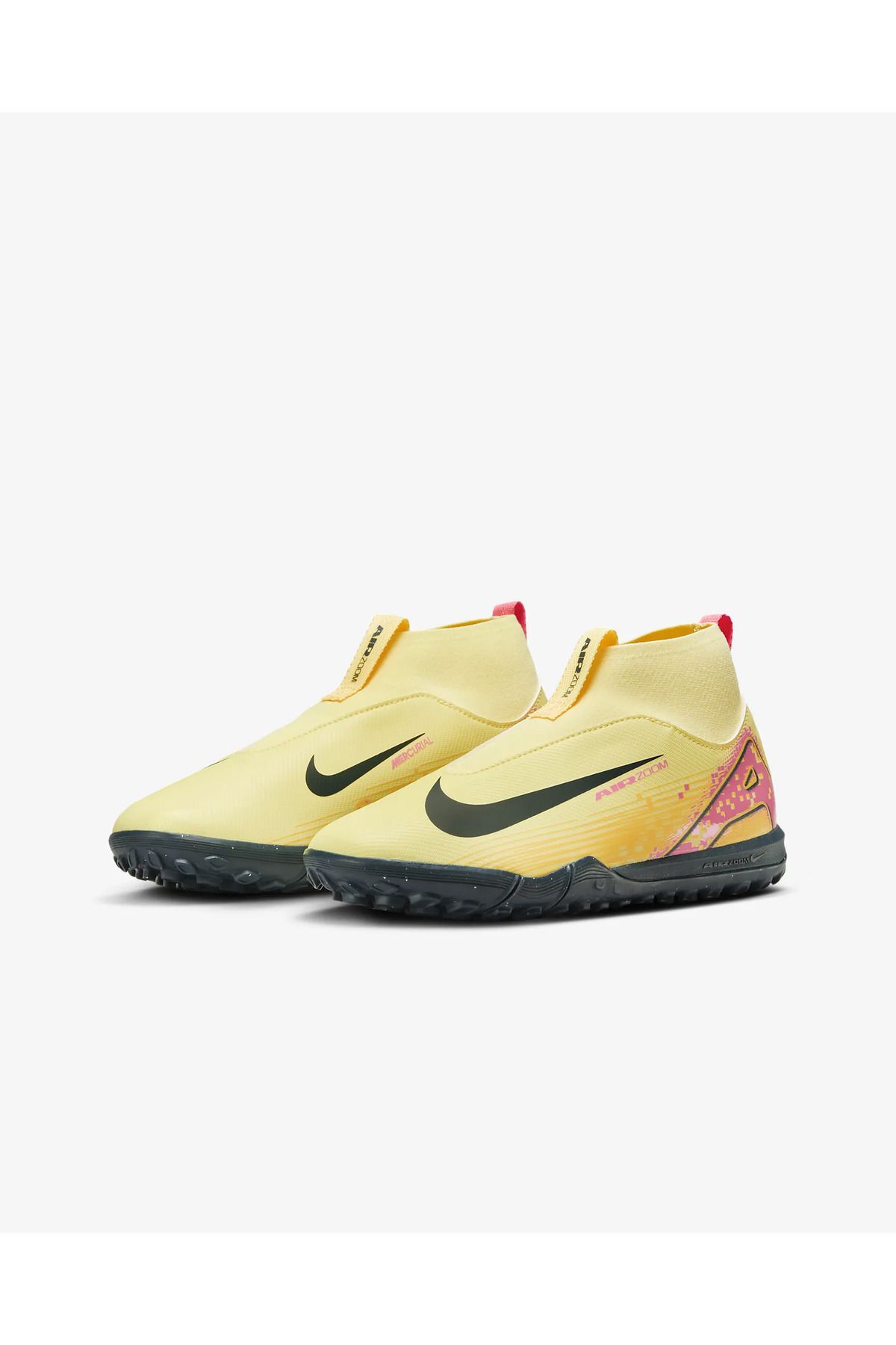 Nike-Hf3420-800 Mercurial Jr Zoom Superfly 10 Acad Km Tf Yellow - Children's Astroturf Field Shoes 3