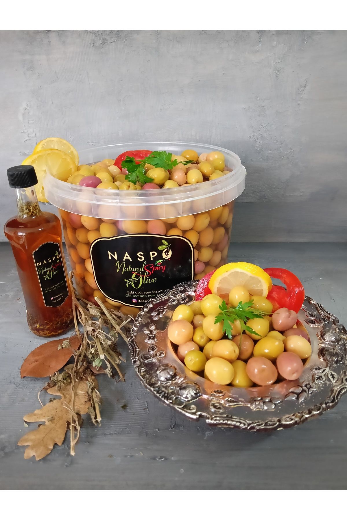 NASPO MEGA EDREMİT ÇİZİK ZEYTİN 1KG