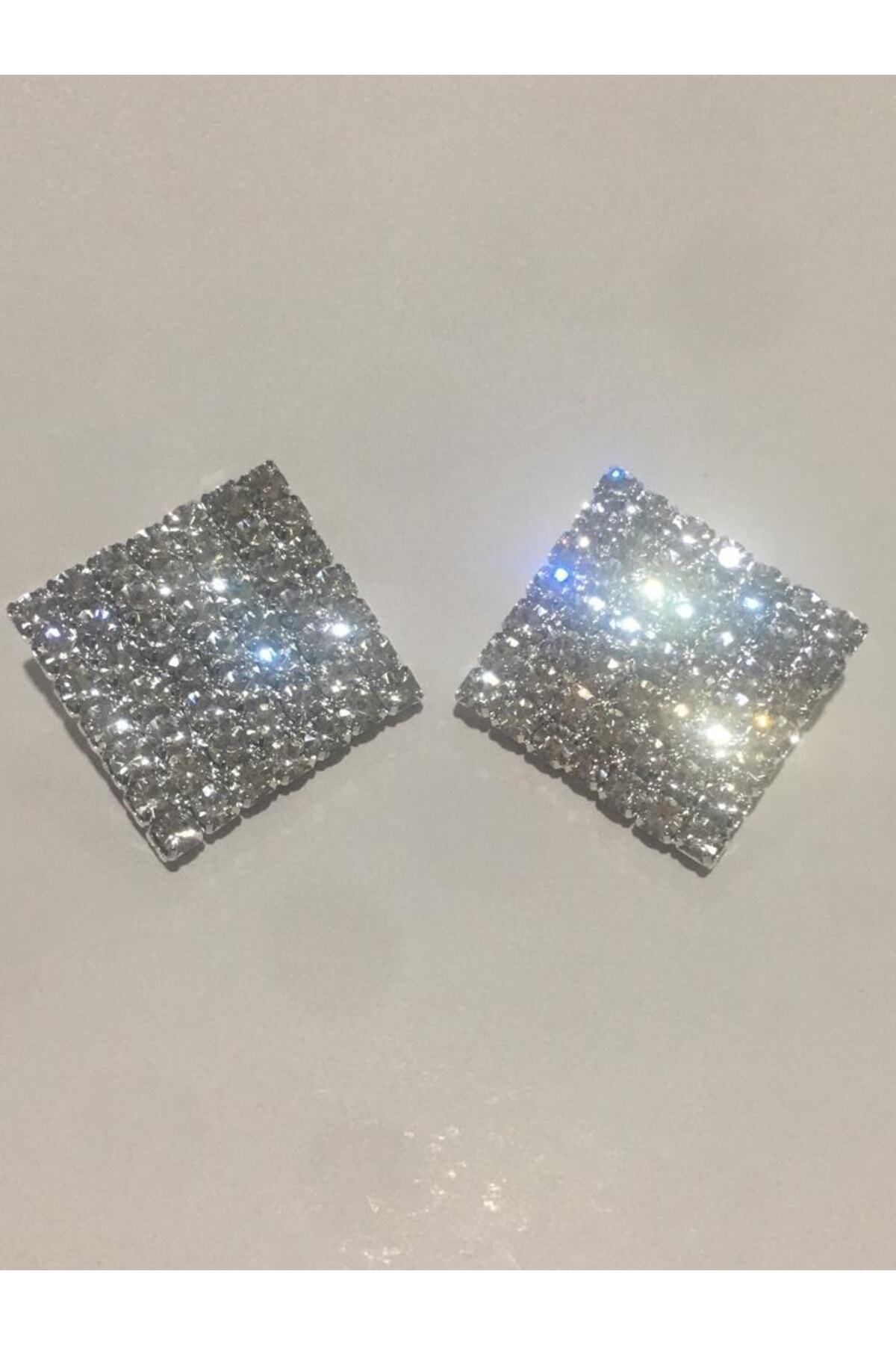 karantuhafiye-Stone Button / Crystal Stone Square Button / Set of 2 7