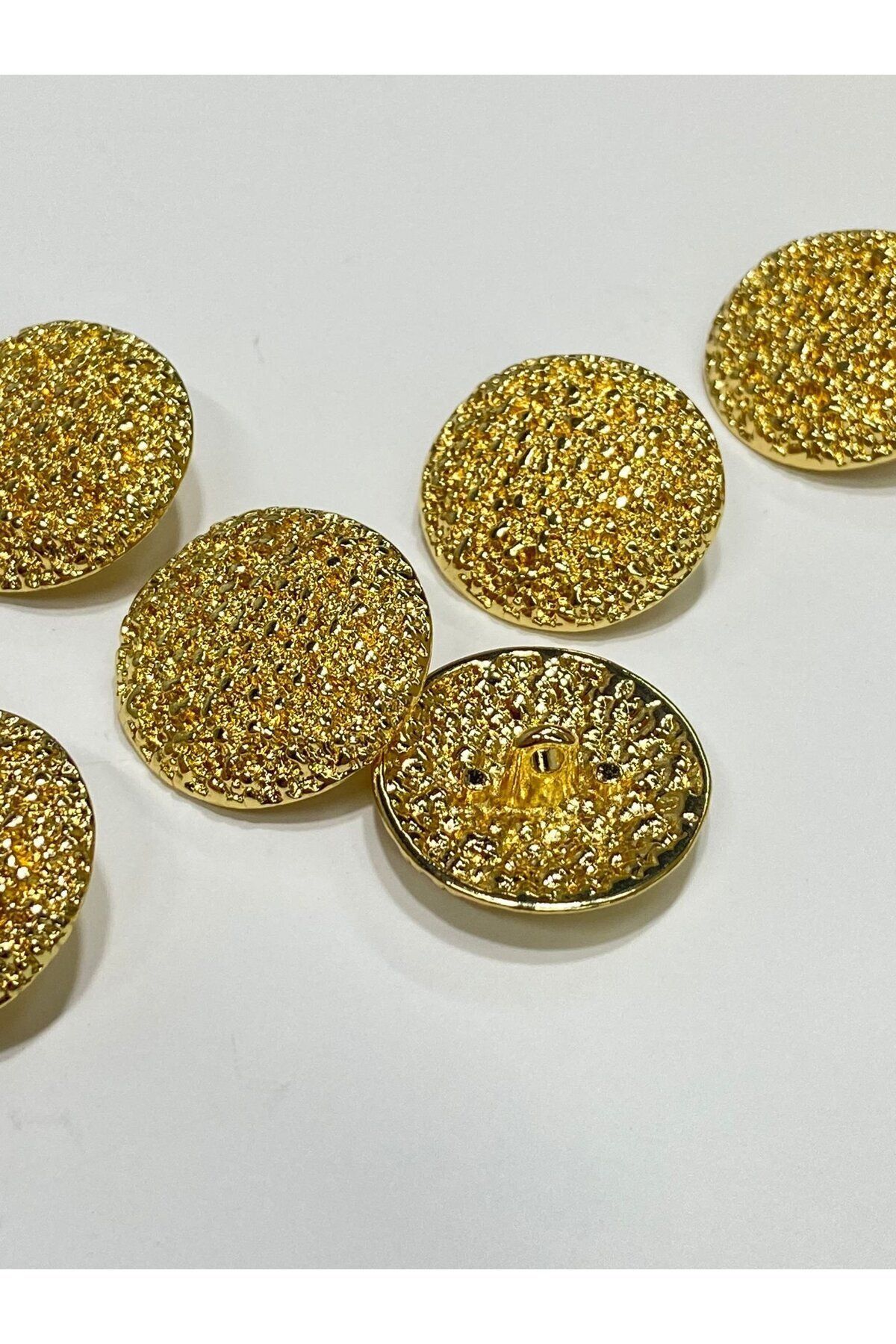 karantuhafiye-Coat Topcoat button / design button / special plated button / Gold Set of 6 2.7 Cm 7